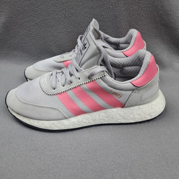 Womens Adidas Originals I-5923 Size 9.5 Gray Chalk Pink Athletic Running Shoes - Picture 10 of 10
